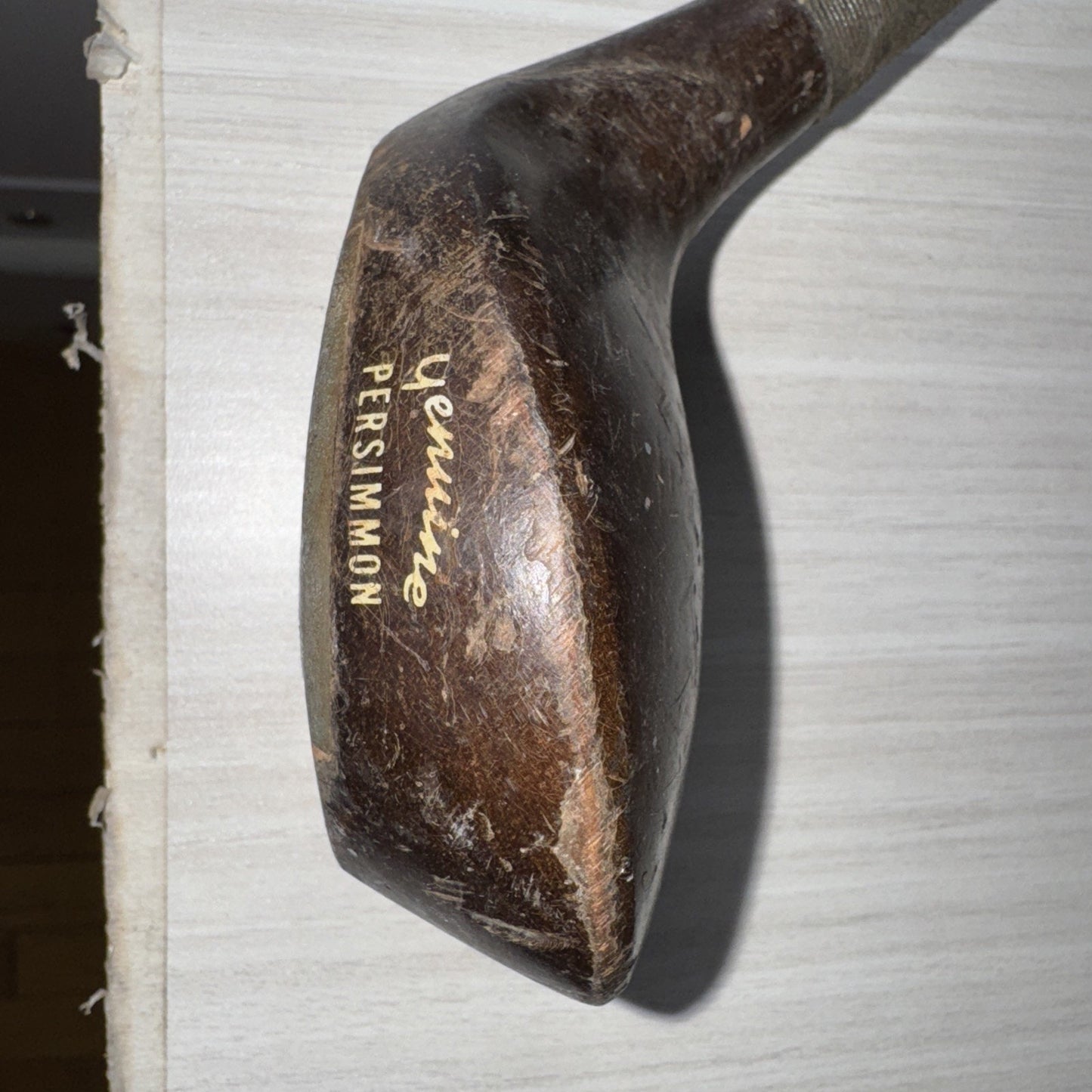 Vintage Betty King Power Line Ladies RH #3 Persimmon Wood Club Damascus Shaft