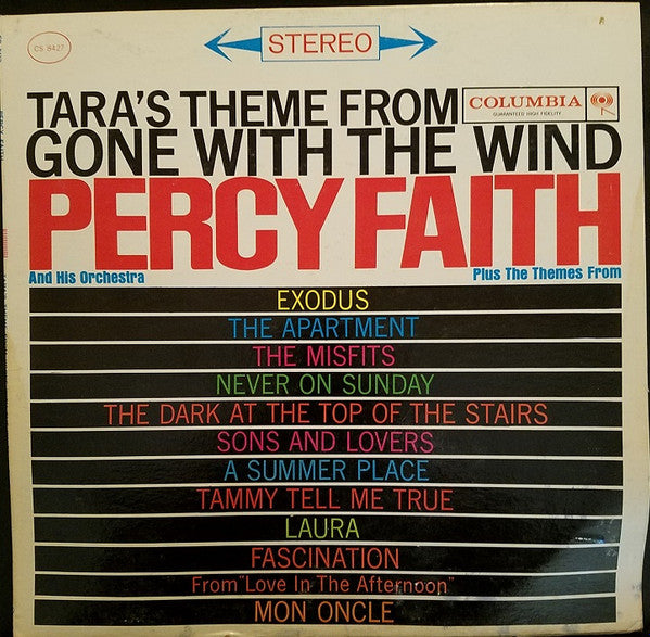 Percy Faith & His Orchestra : Tara's Theme From "Gone With The Wind" And Other Movie Themes (LP,Stereo)