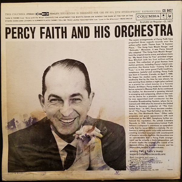 Percy Faith & His Orchestra : Tara's Theme From "Gone With The Wind" And Other Movie Themes (LP,Stereo)
