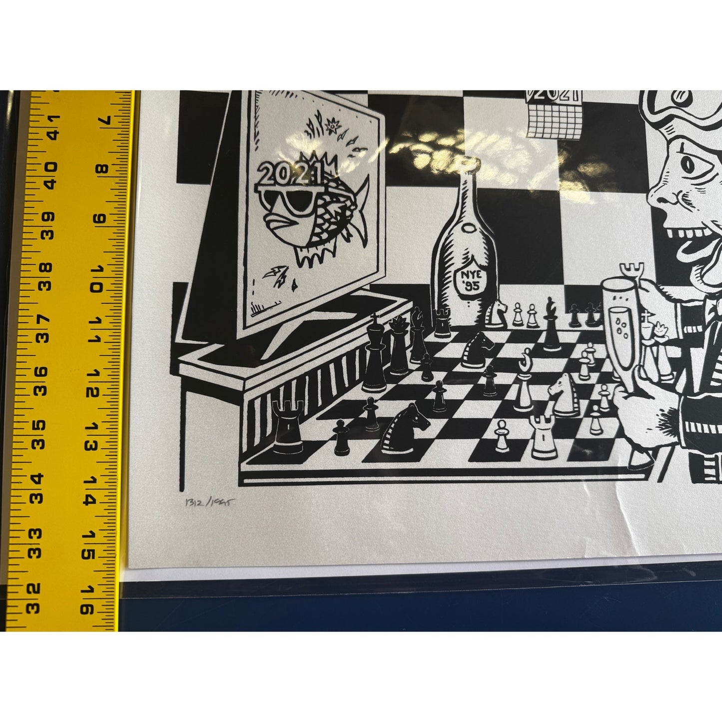 Phish 1995 Dinner & a Rematch Print – Pollock – Limited Edition – 15.5 x17