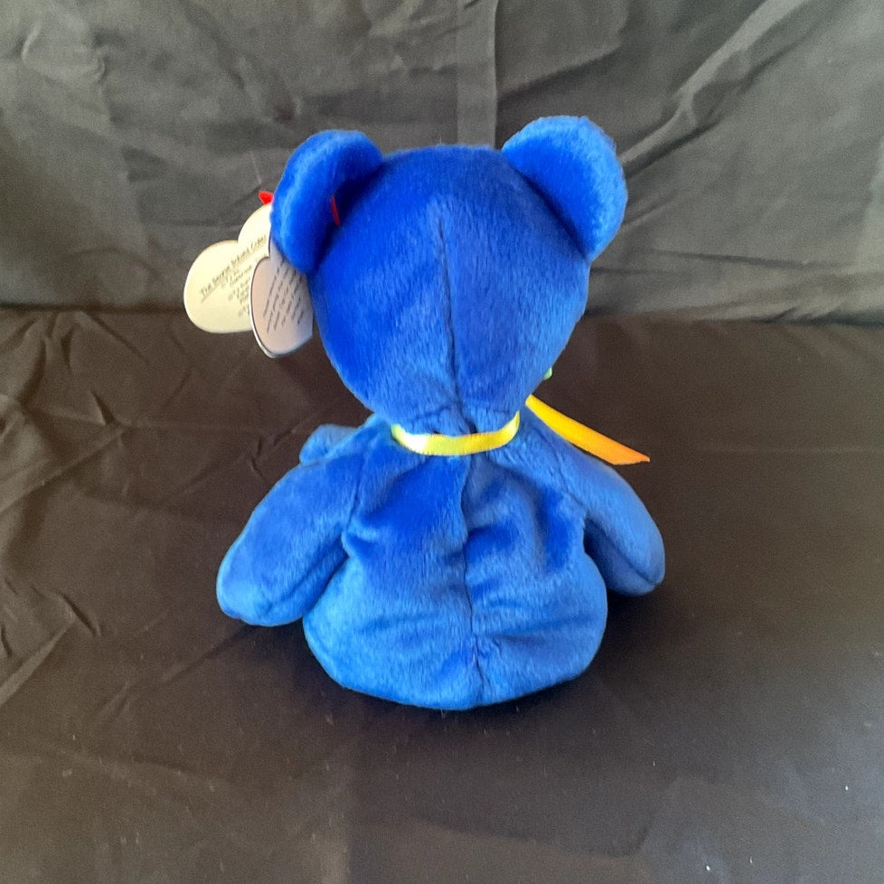 Vintage TY Beanie Baby - "Clubby," 1998, w/ Errors