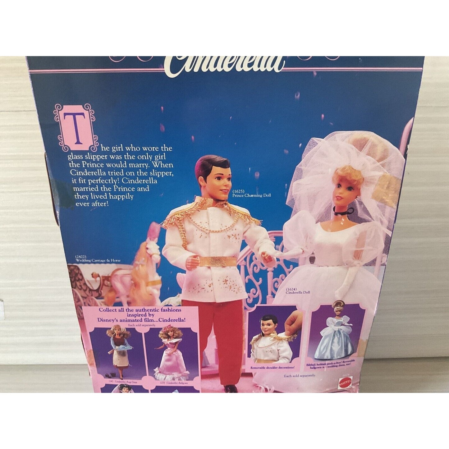 Vintage 1991 Disney Barbie Cinderella Doll (Unopened)