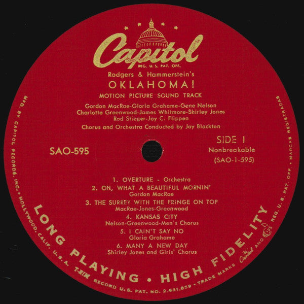Rodgers & Hammerstein : Oklahoma! (LP,Album,Repress,Mono)
