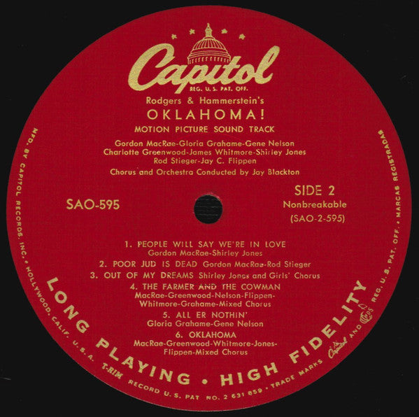 Rodgers & Hammerstein : Oklahoma! (LP,Album,Repress,Mono)