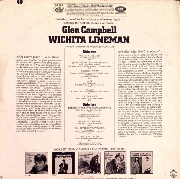 Glen Campbell : Wichita Lineman (LP,Album)