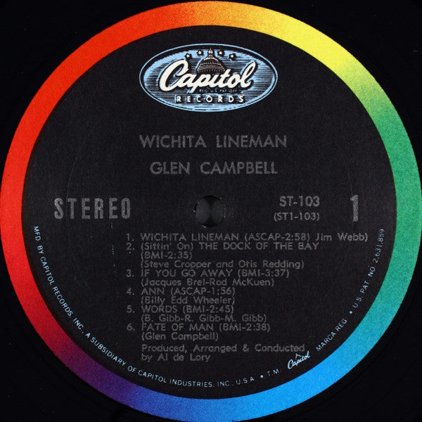 Glen Campbell : Wichita Lineman (LP,Album)