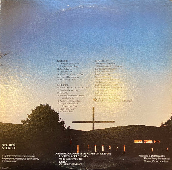 The Monks Of Weston Priory : Winter's Coming Home (LP)