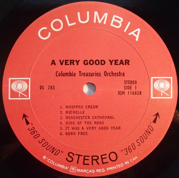 The Columbia Musical Treasuries Orchestra And Chorus : A Very Good Year (LP,Album,Stereo)