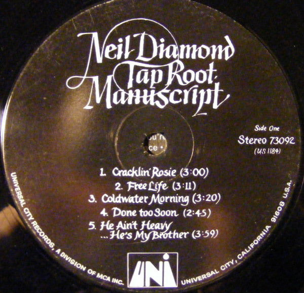 Neil Diamond : Tap Root Manuscript (LP,Album)