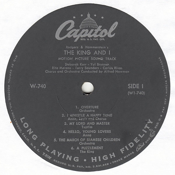 Rodgers & Hammerstein : The King And I (LP,Album,Mono)