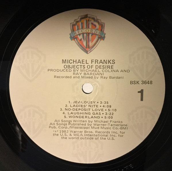 Michael Franks : Objects Of Desire (LP,Album)