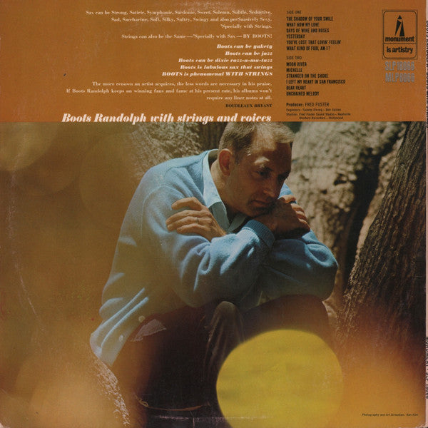 Boots Randolph : Boots With Strings (LP,Album,Stereo)