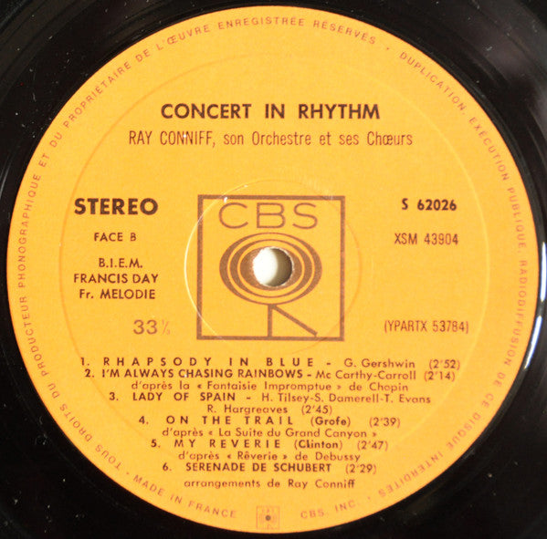 Ray Conniff : Concert In Rythm (LP,Stereo)