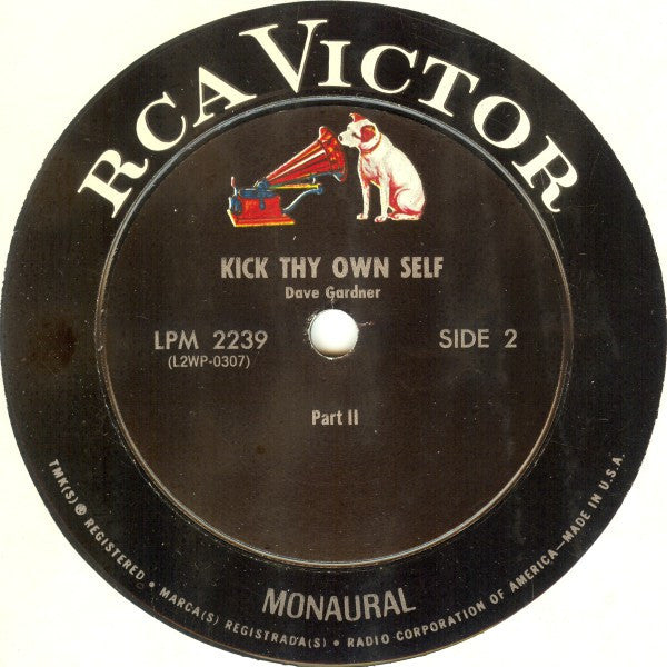 Brother Dave Gardner : Kick Thy Own Self (LP,Mono)