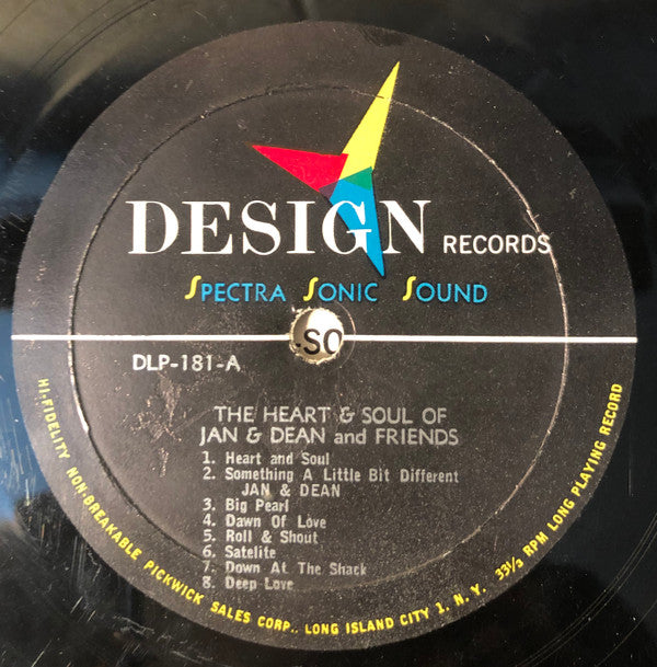 Jan & Dean & The Satellites (26) : The Heart & Soul of Jan & Dean & Friends (LP,Album,Mono)
