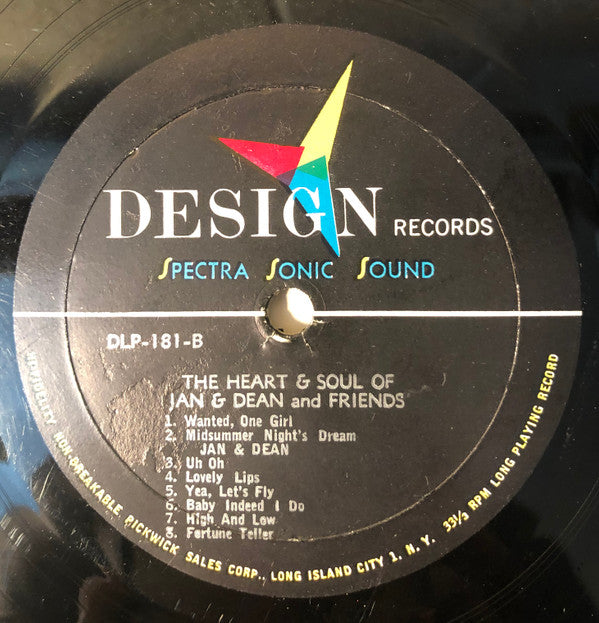 Jan & Dean & The Satellites (26) : The Heart & Soul of Jan & Dean & Friends (LP,Album,Mono)