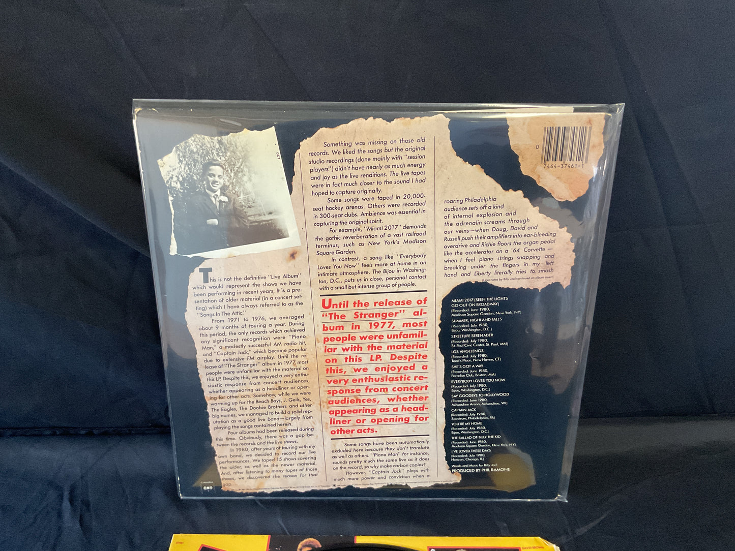 Billy Joel : Songs In The Attic (LP,Album,Stereo)