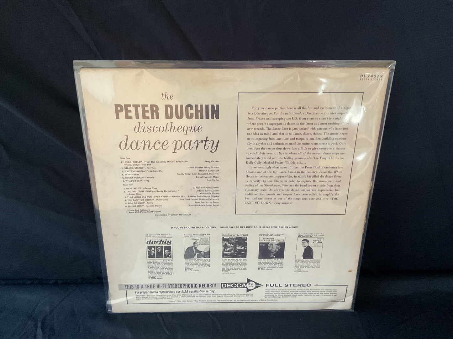 Peter Duchin And His Orchestra : The Peter Duchin Discotheque Dance Party (LP,Album,Stereo)