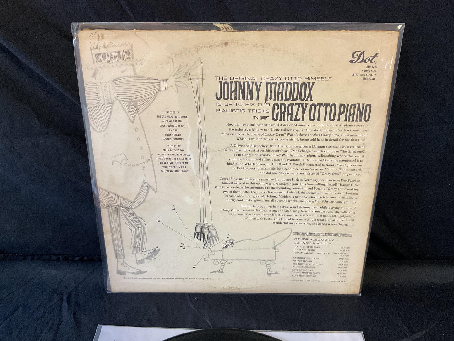 Johnny Maddox (2) : Crazy Otto Piano (LP,Album,Mono)