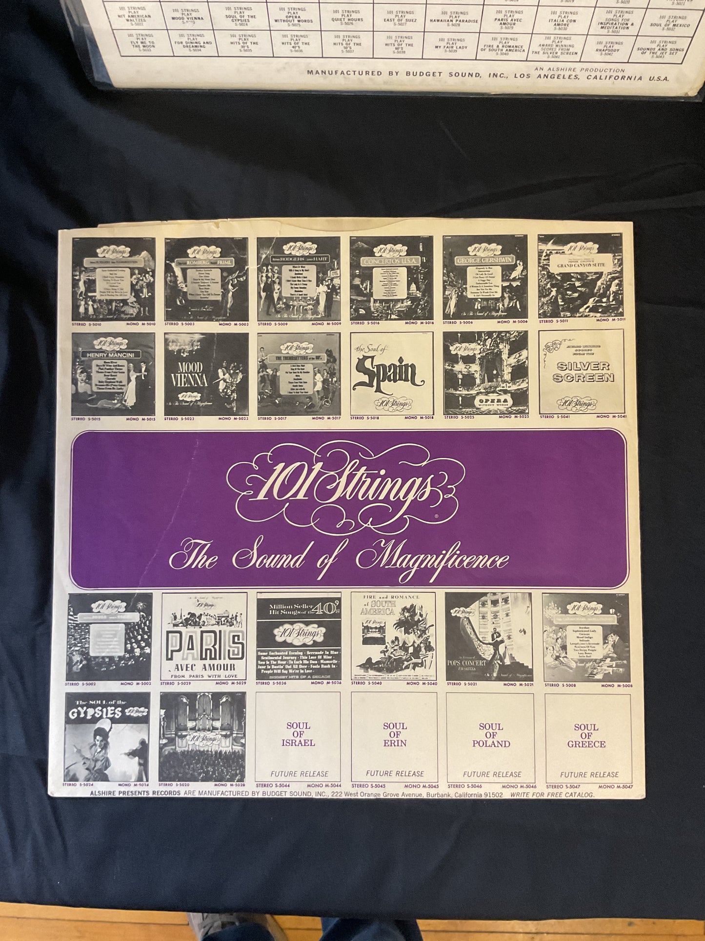 101 Strings : Million Seller Hit Songs Of The 60's (LP,Album)