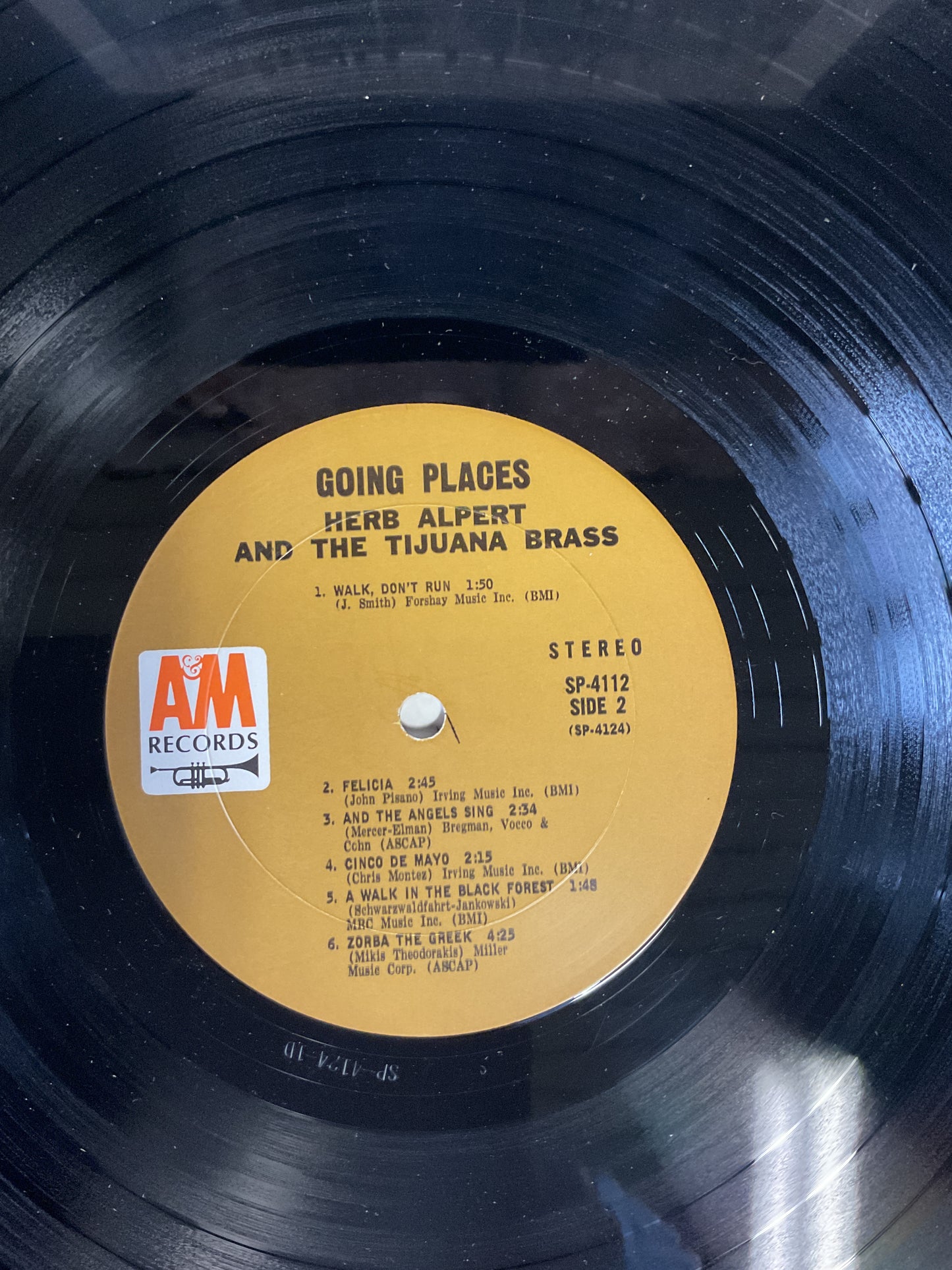 Herb Alpert & The Tijuana Brass : !!Going Places!! (LP,Album,Stereo)