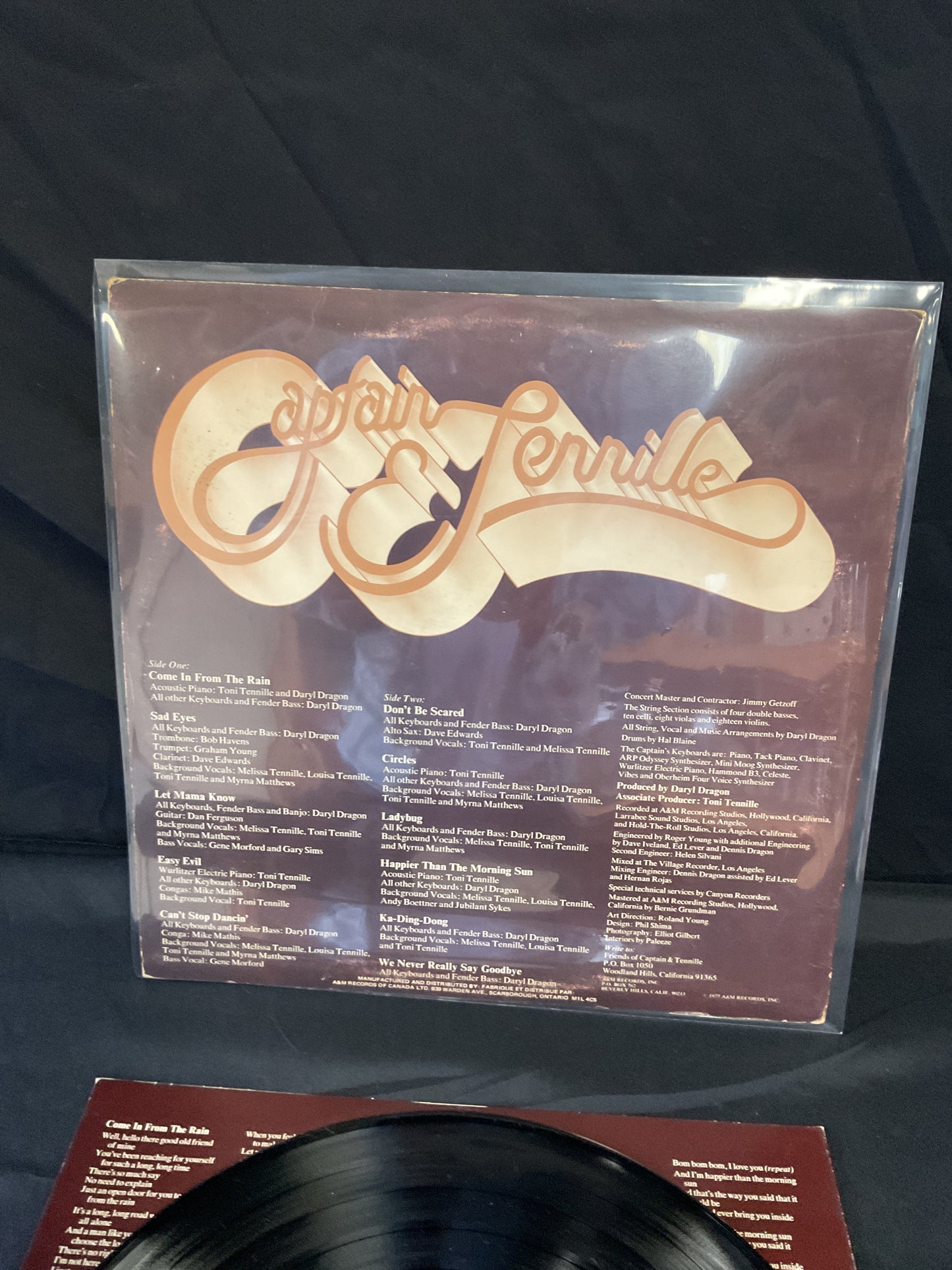 Captain And Tennille : Come In From The Rain (LP,Album)