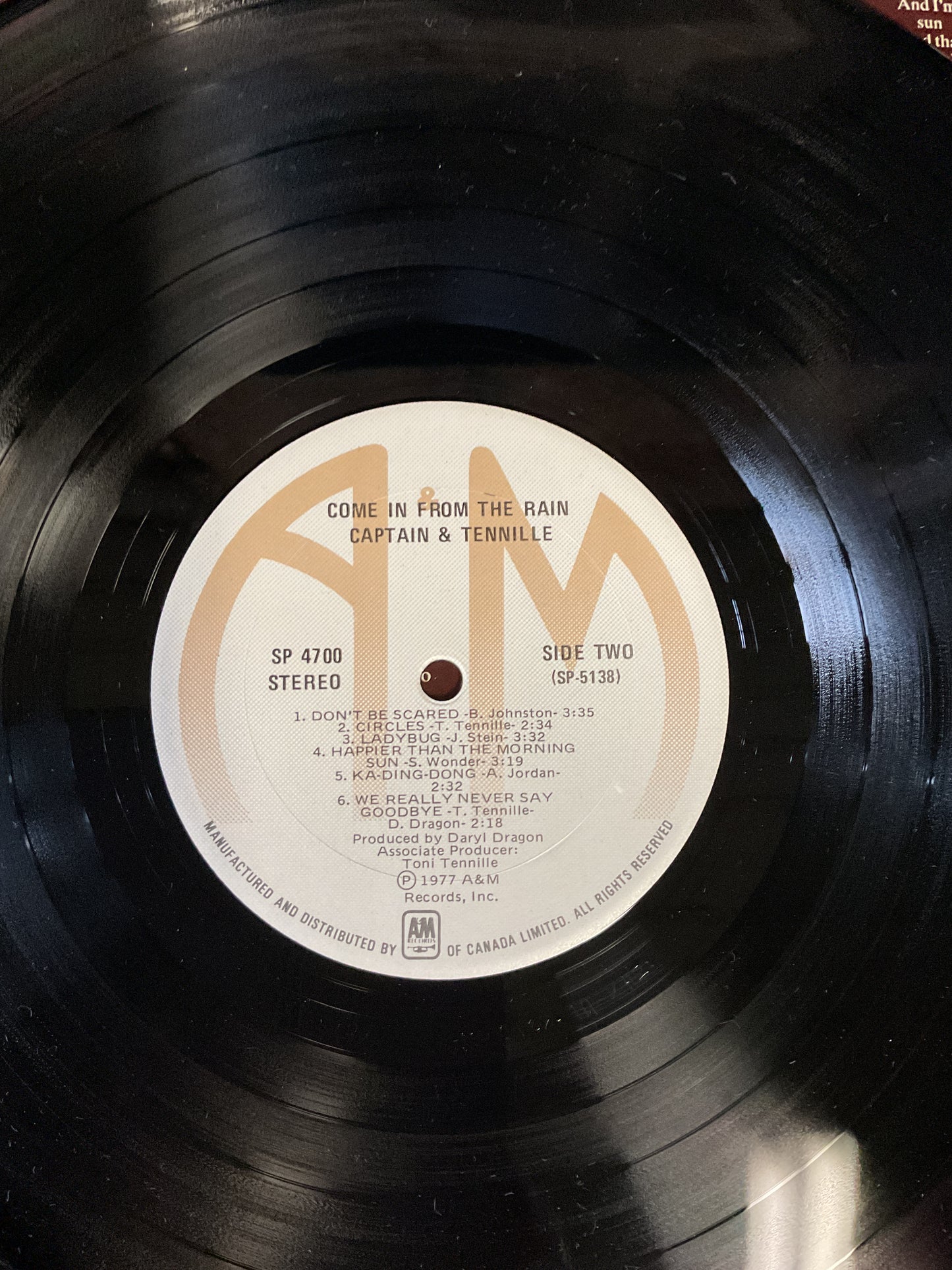 Captain And Tennille : Come In From The Rain (LP,Album)