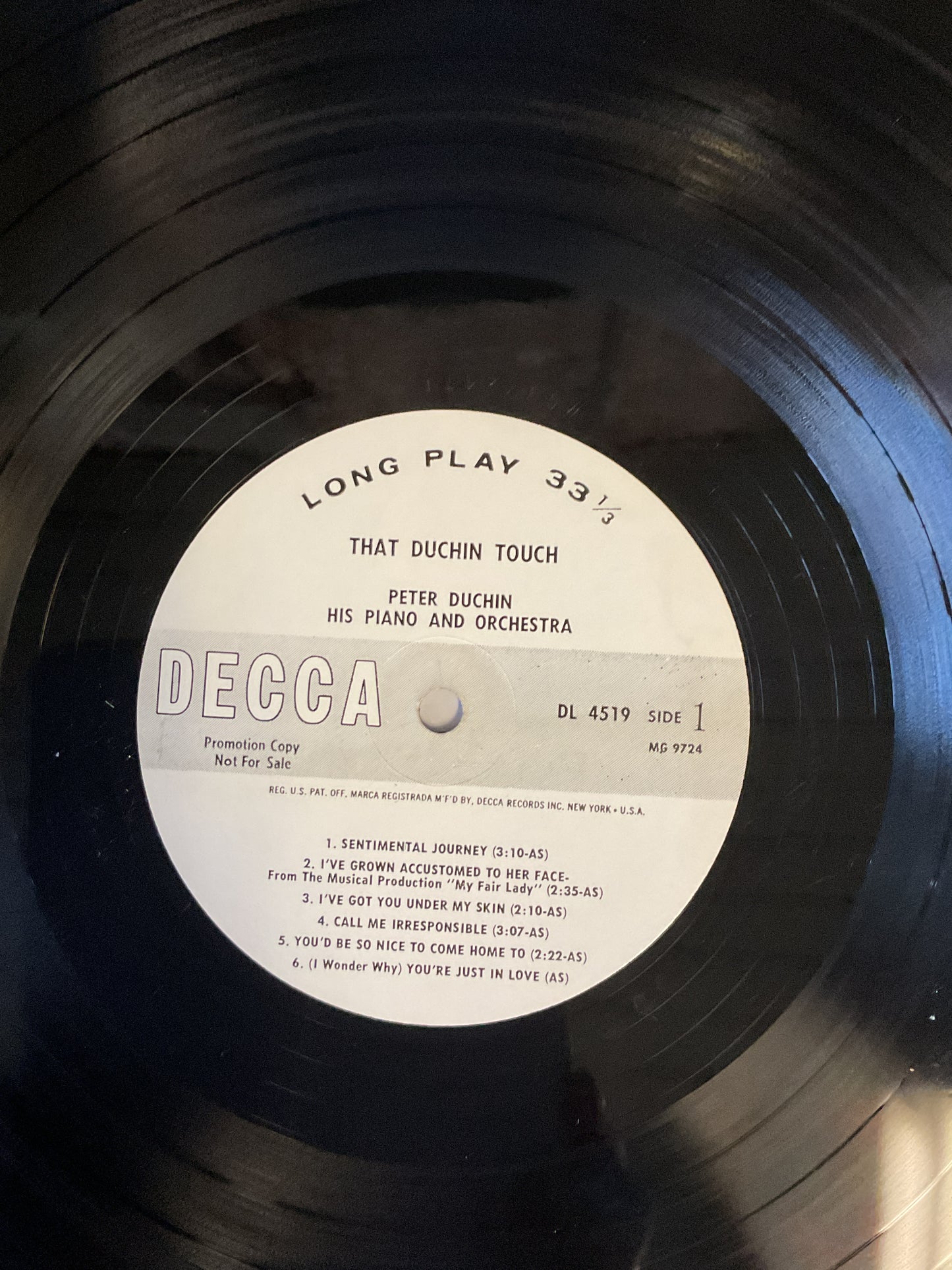 Peter Duchin And His Orchestra : That Duchin Touch (LP,Stereo)