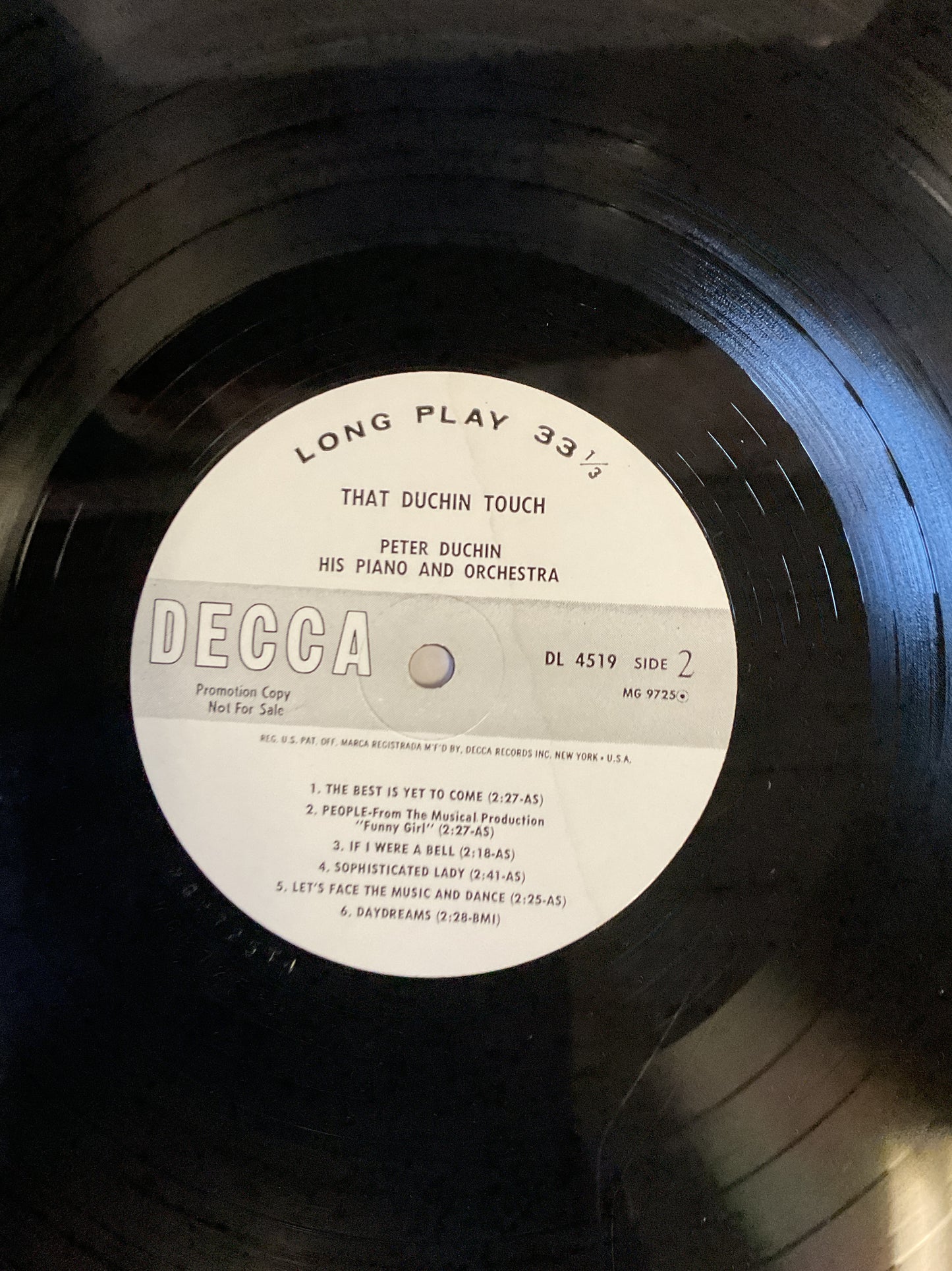 Peter Duchin And His Orchestra : That Duchin Touch (LP,Stereo)