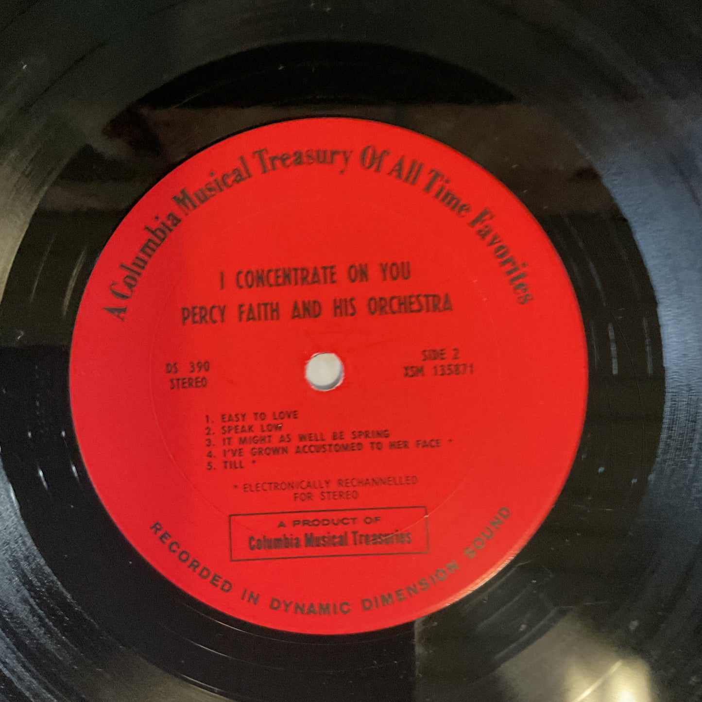 Percy Faith & His Orchestra : I Concentrate On You (LP,Album,Stereo)