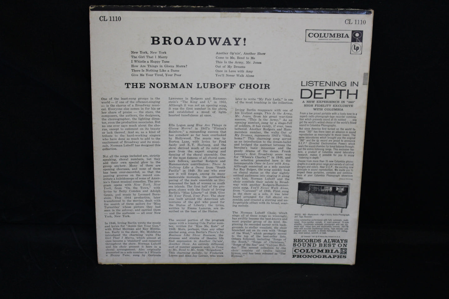 Norman Luboff Choir : Broadway! (LP,Album)
