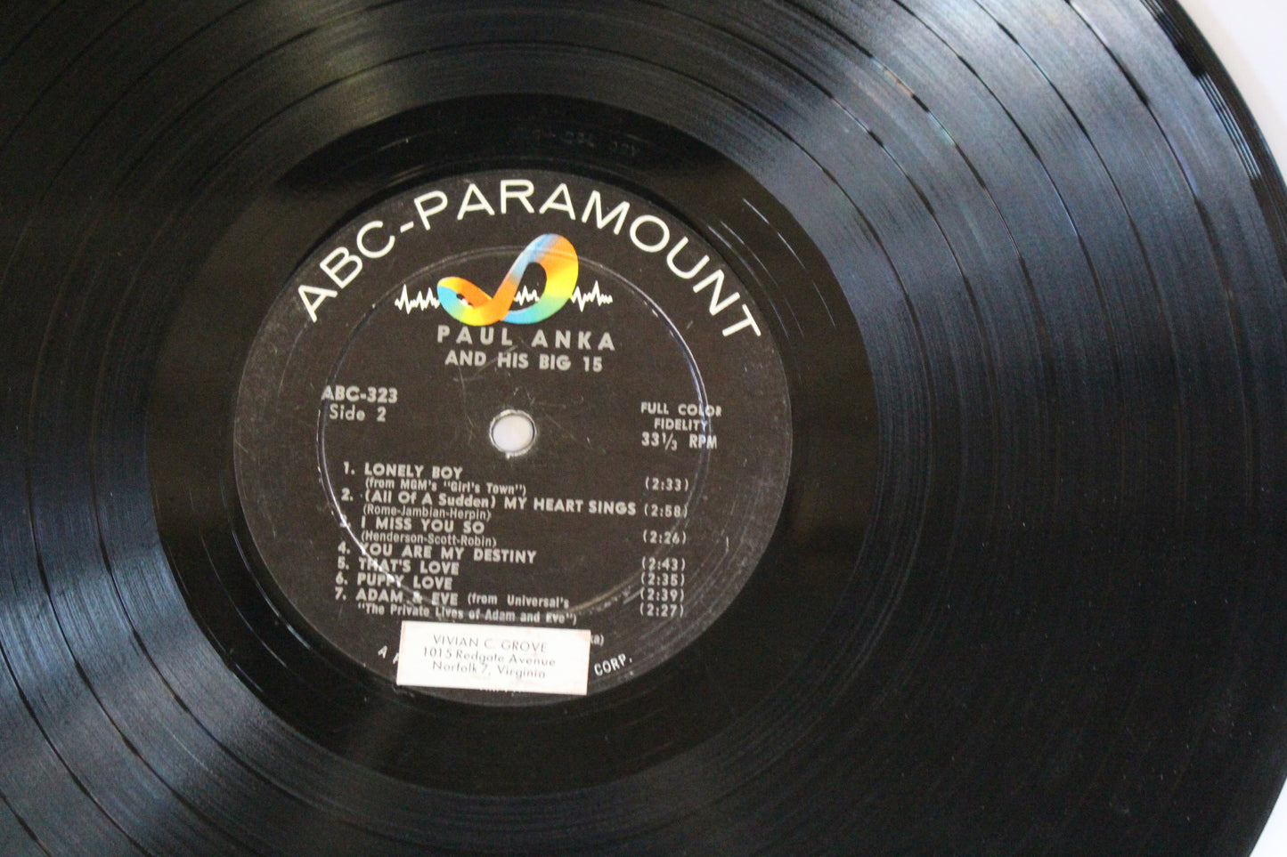 Paul Anka : Paul Anka Sings His Big 15 (LP,Compilation,Repress,Mono)