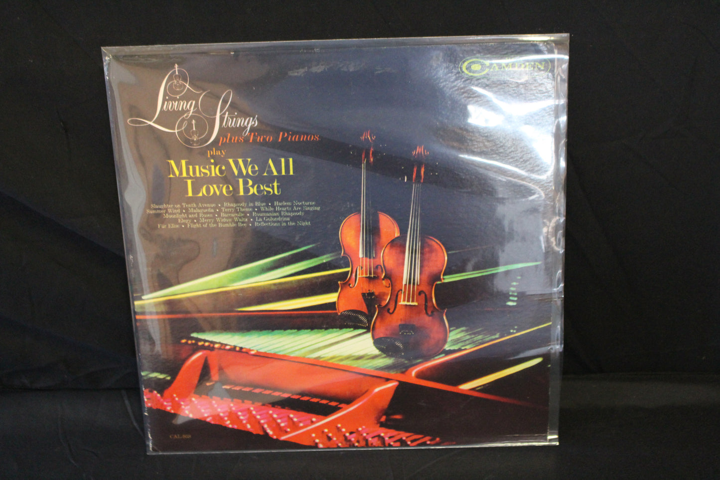 Living Strings : Living Strings Plus Two Pianos Play Music We All Love Best (LP,Mono)