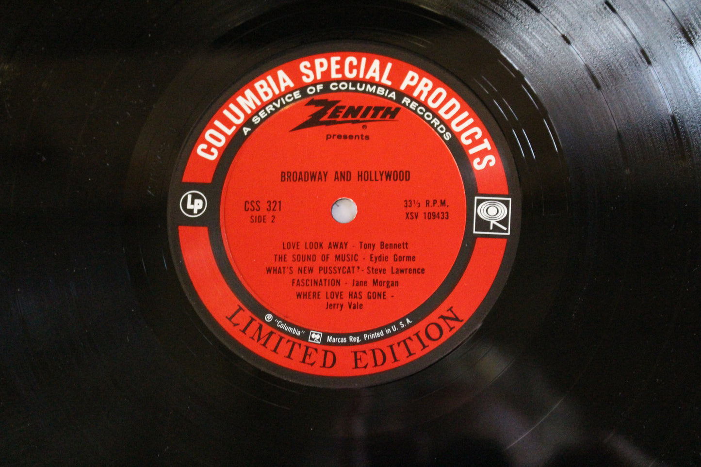 Various : Zenith Presents Broadway And Hollywood (LP,Compilation,Limited Edition,Stereo)