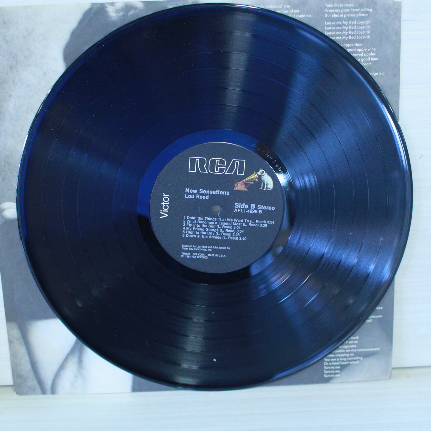 Lou Reed : New Sensations (LP,Album,Stereo)