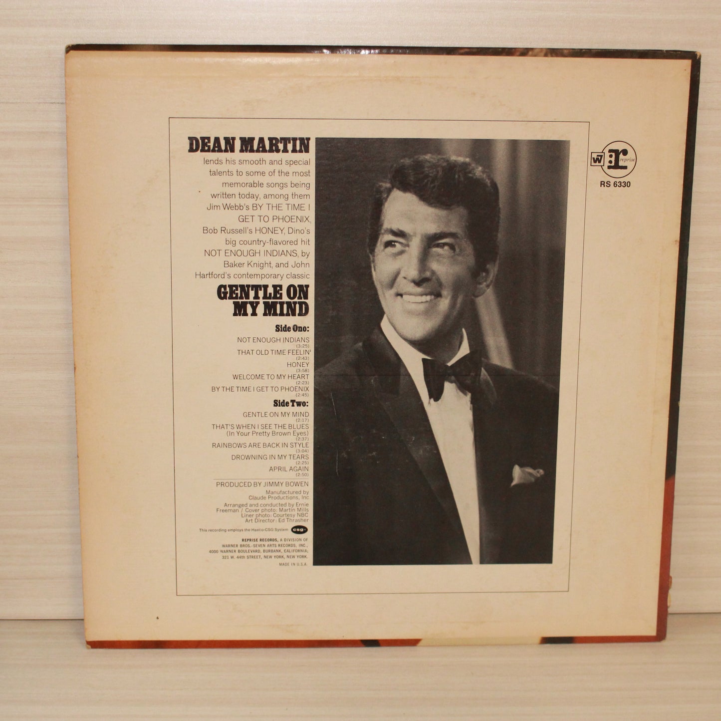 Dean Martin : Gentle On My Mind (LP,Album,Stereo)