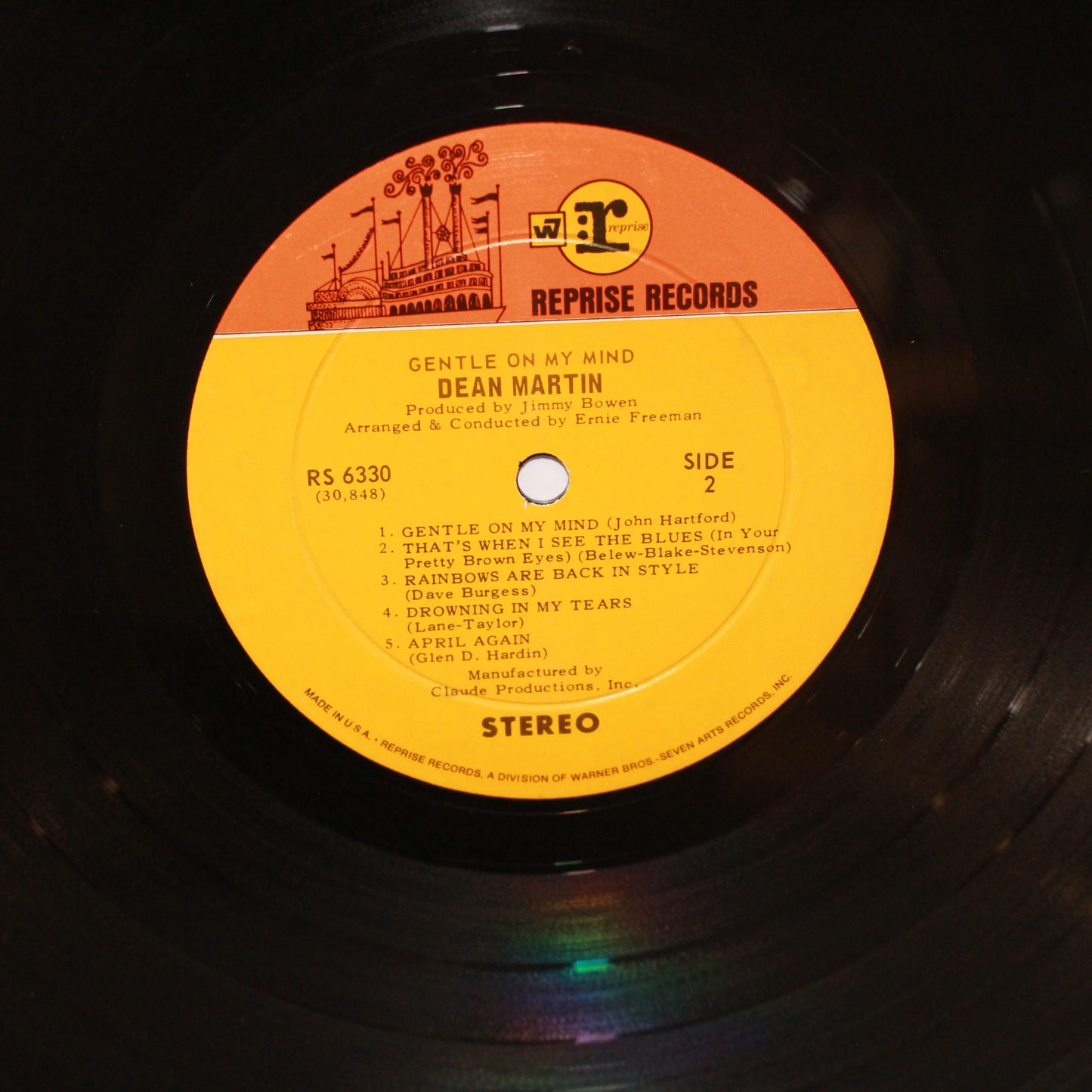 Dean Martin : Gentle On My Mind (LP,Album,Stereo)