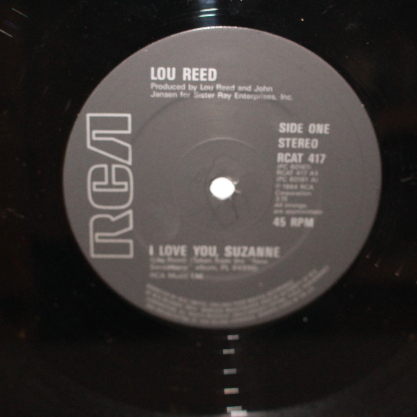 Lou Reed : I Love You, Suzanne (12")