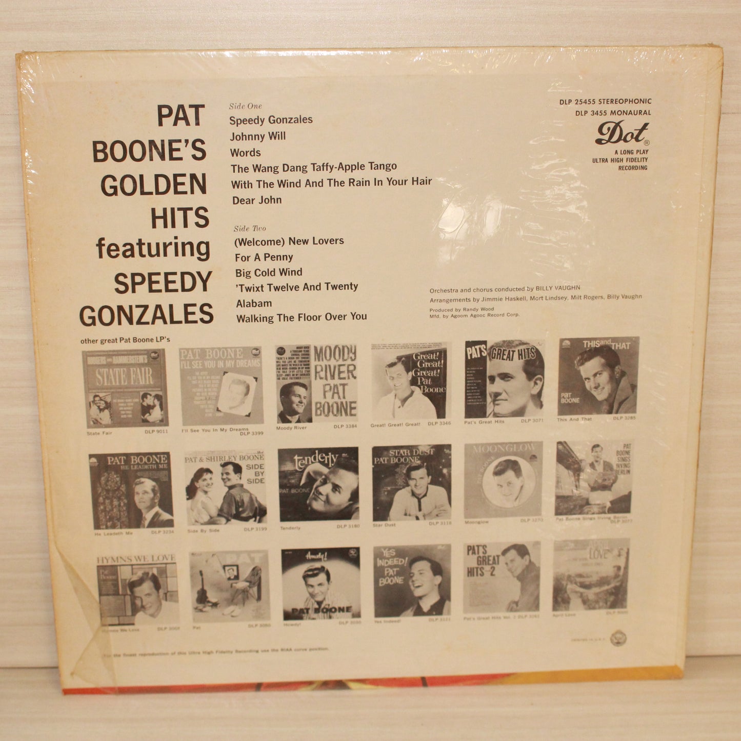 Pat Boone : Pat Boone's Golden Hits Featuring Speedy Gonzales (LP,Compilation,Stereo)