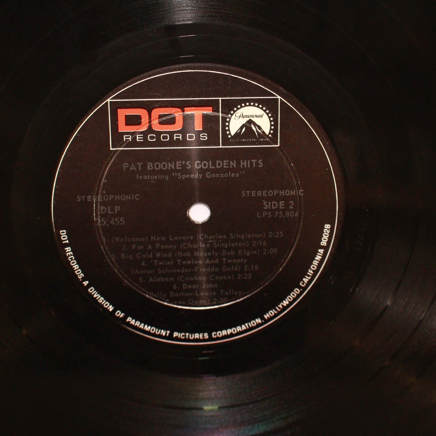 Pat Boone : Pat Boone's Golden Hits Featuring Speedy Gonzales (LP,Compilation,Stereo)