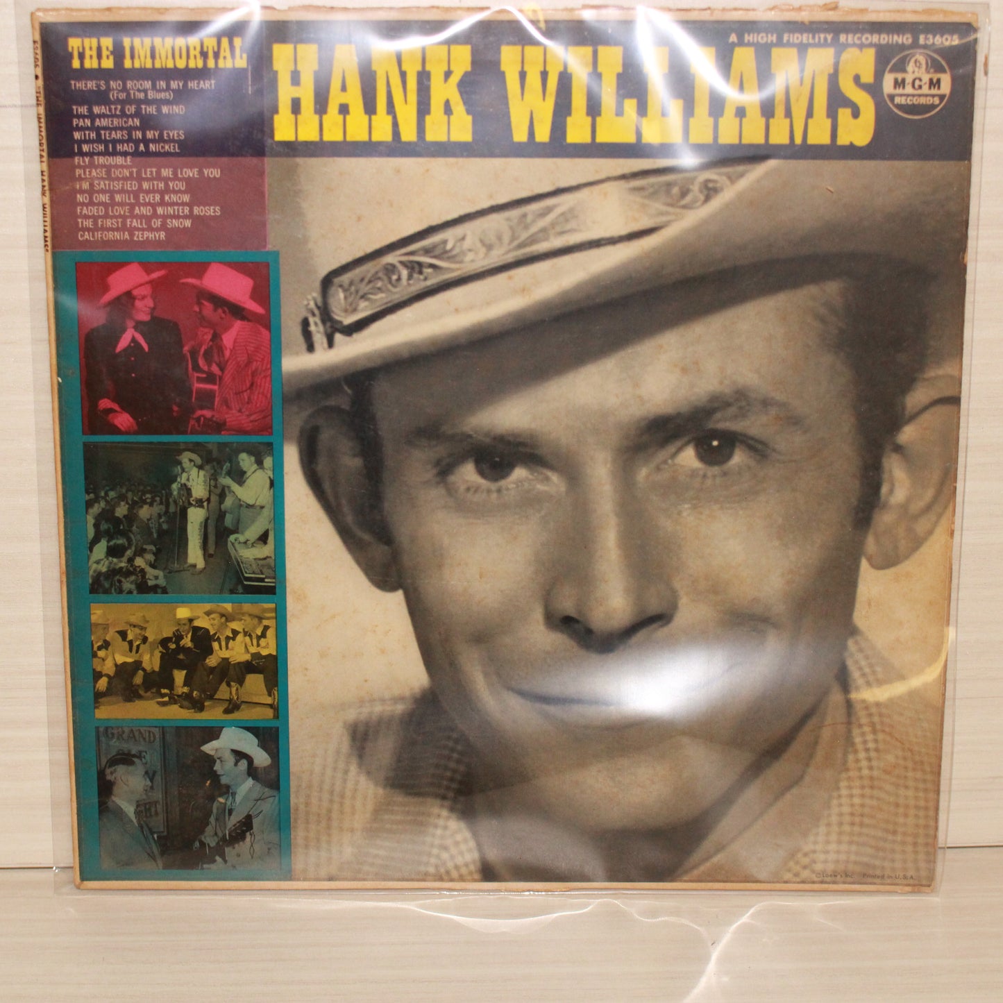 Hank Williams : The Immortal Hank Williams (LP,Compilation,Mono)