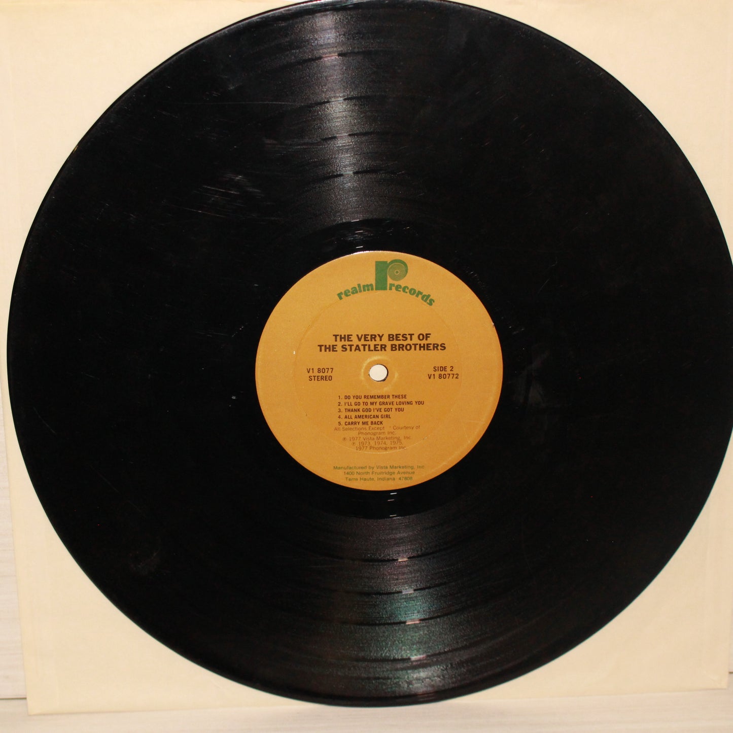 The Statler Brothers : The Very Best Of The Statler Brothers (LP,Compilation)