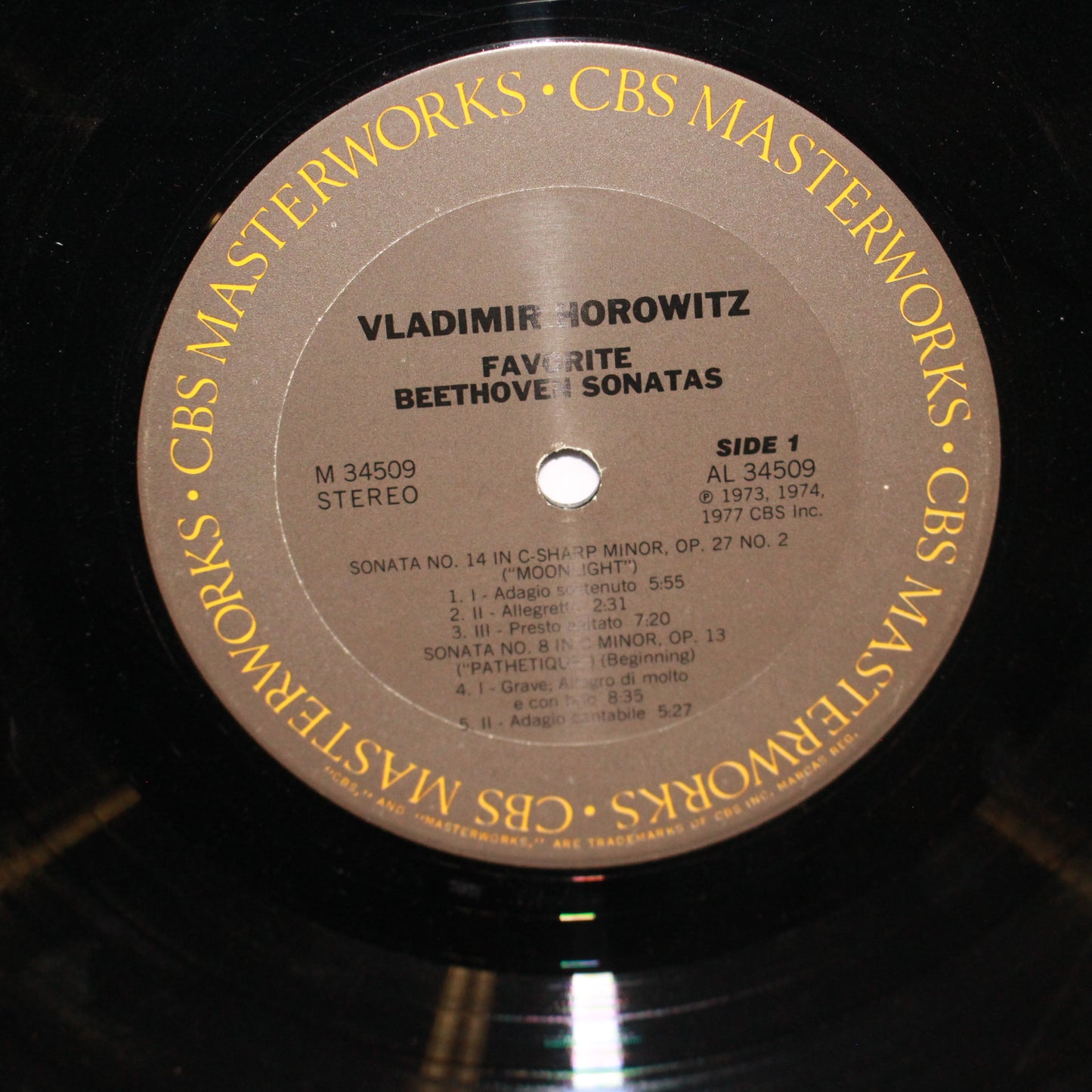 Vladimir Horowitz : Favorite Beethoven Sonatas (LP,Album,Compilation,Stereo)
