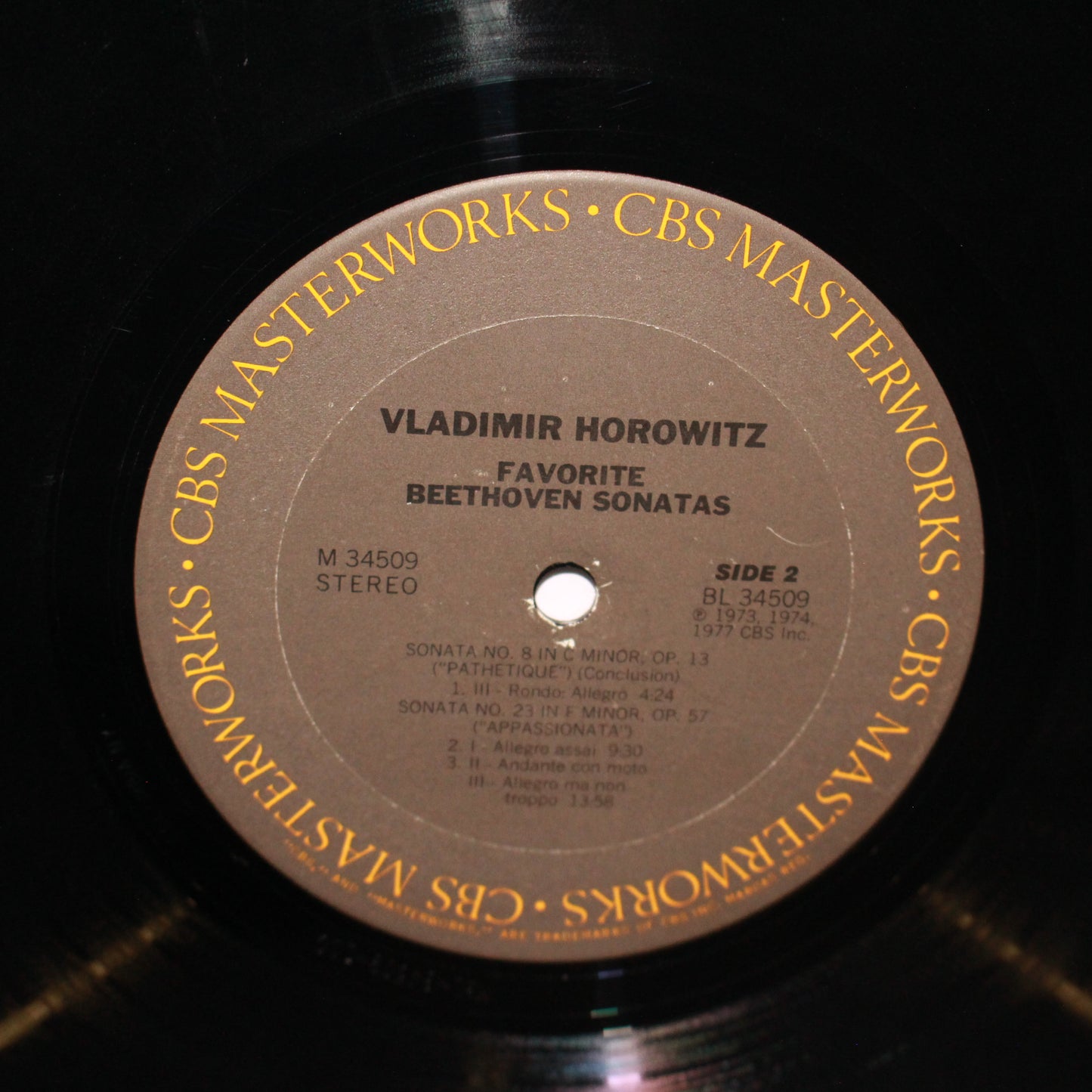 Vladimir Horowitz : Favorite Beethoven Sonatas (LP,Album,Compilation,Stereo)