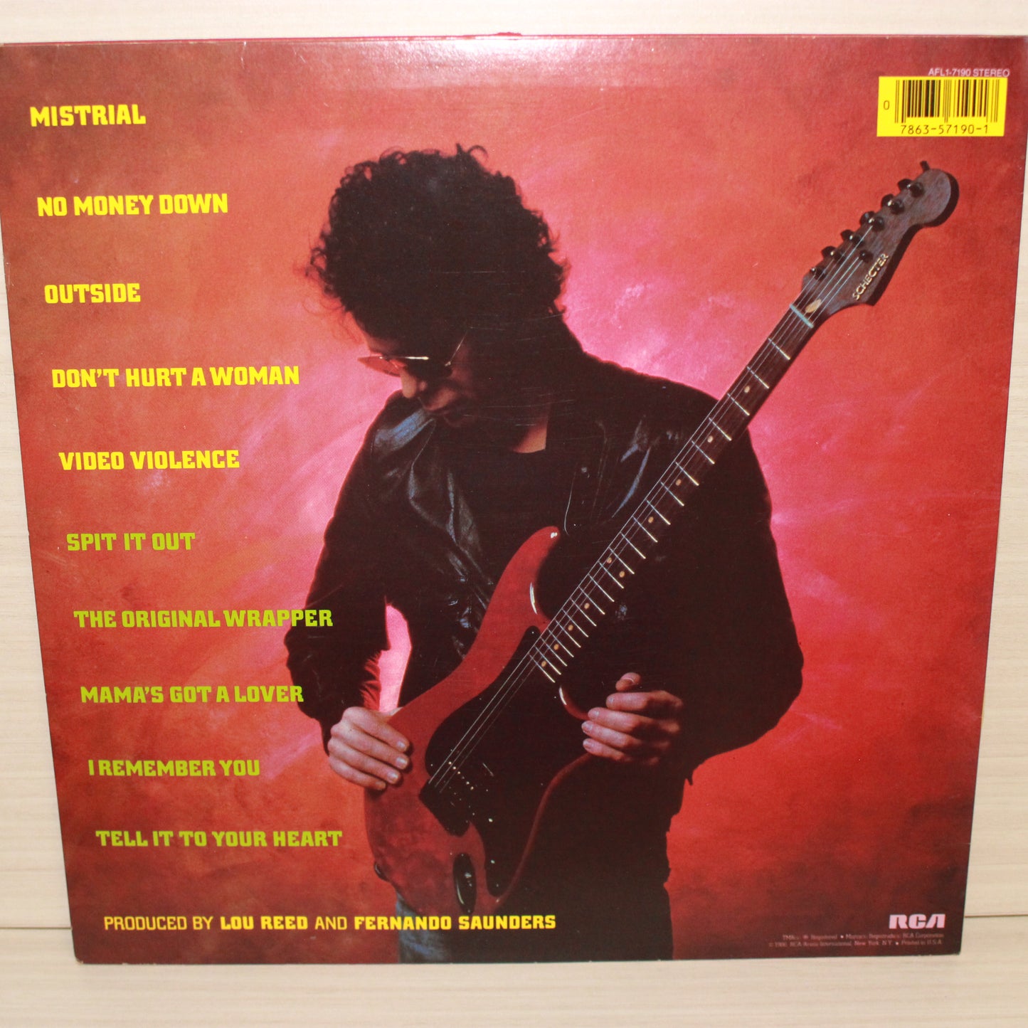 Lou Reed : Mistrial (LP,Album,Stereo)