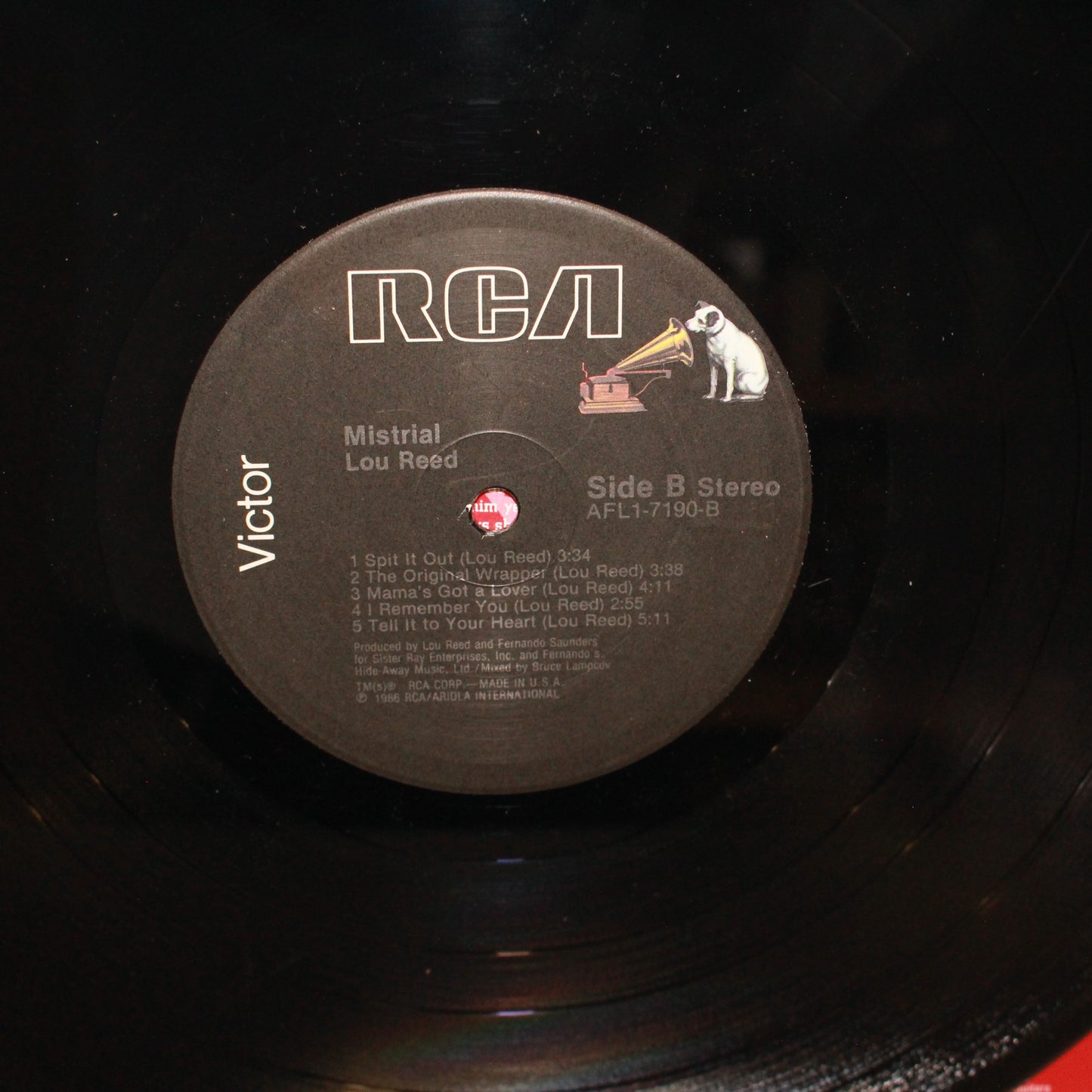 Lou Reed : Mistrial (LP,Album,Stereo)