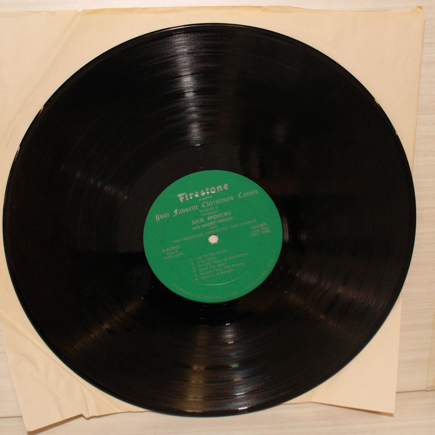 Julie Andrews With André Previn And Firestone Orchestra And Chorus, The : Your Favorite Christmas Carols Volume 5 (LP,Album,Stereo)