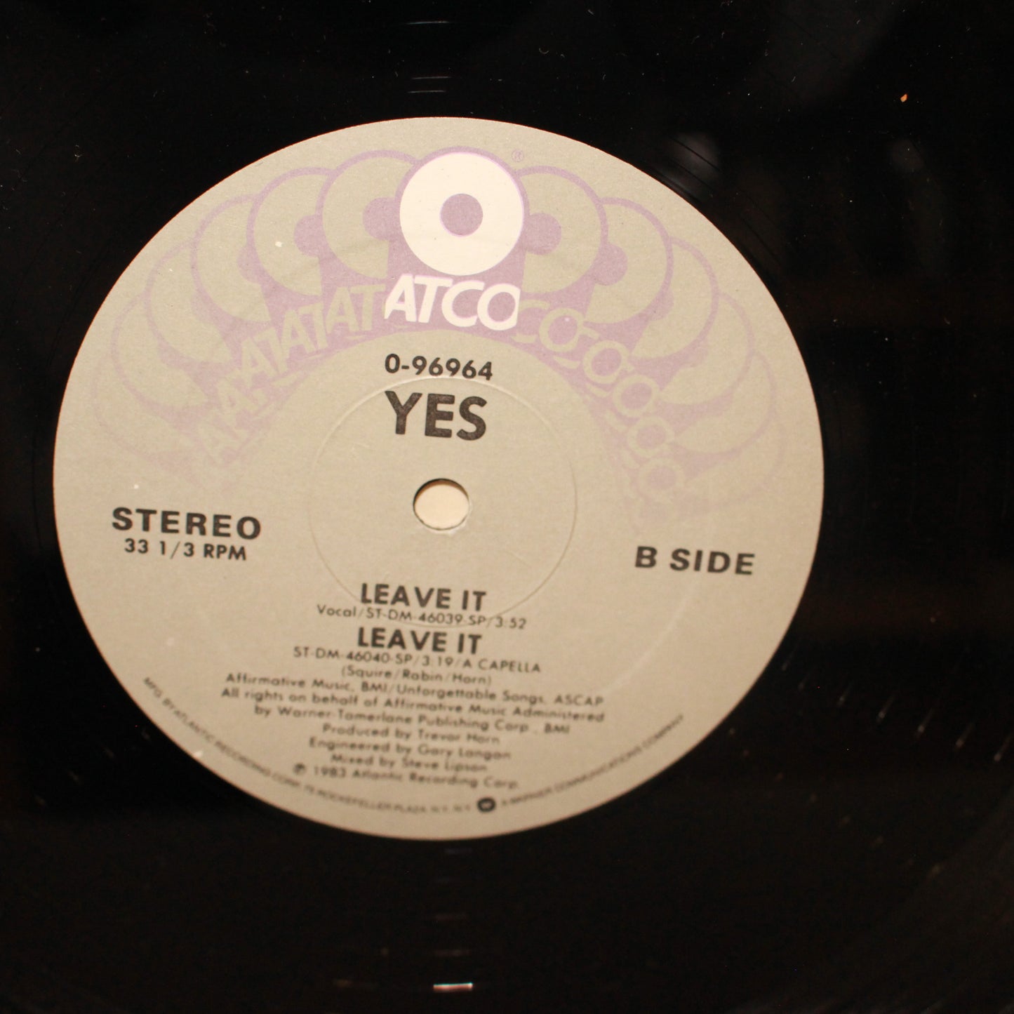 Yes : Leave It (12",33 ⅓ RPM)