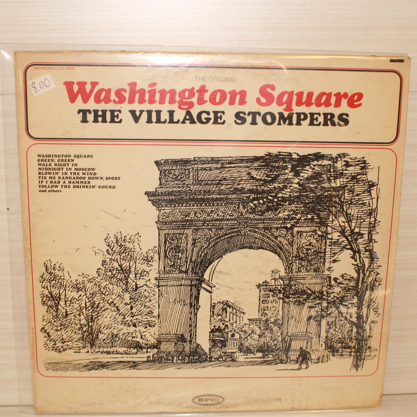 Village Stompers, The : The Original Washington Square (LP,Album,Mono)