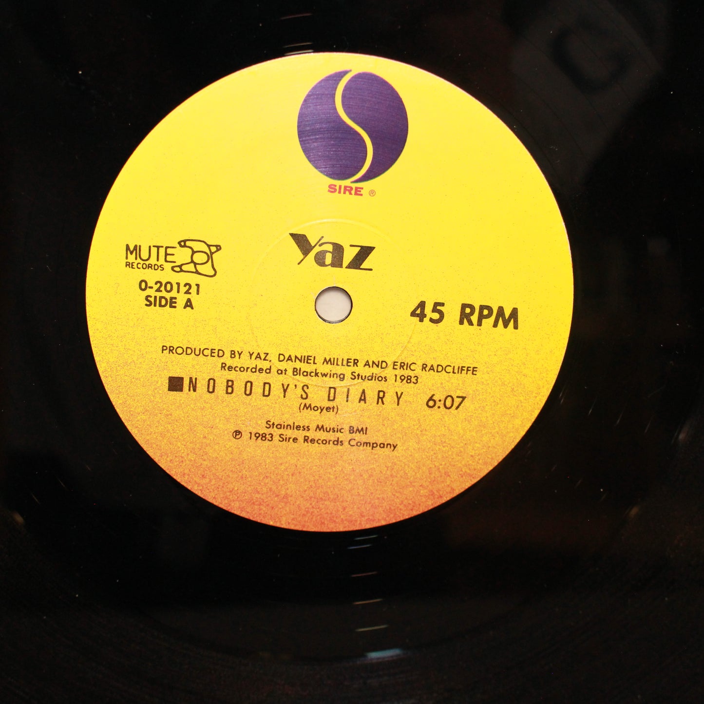 Yazoo : Nobody's Diary / State Farm (12",45 RPM)